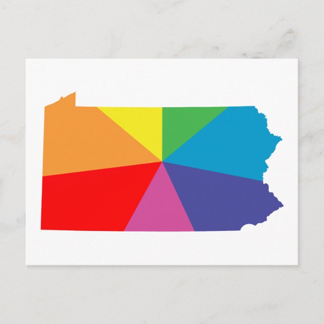 regnbågsmatris i pennsylvania vykort (Framsida)