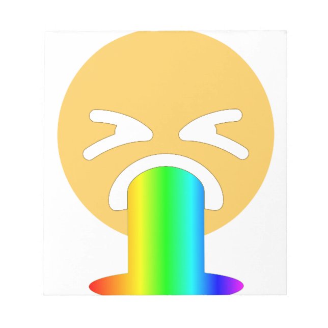 regnbågsmoke emoji anteckningsblock (Framsida)