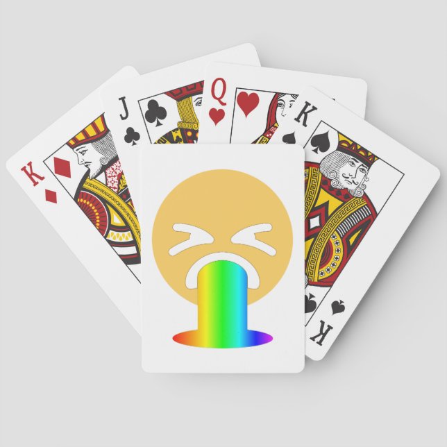 regnbågsmoke emoji casinokort (Baksidan)