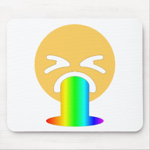 regnbågsmoke emoji musmatta