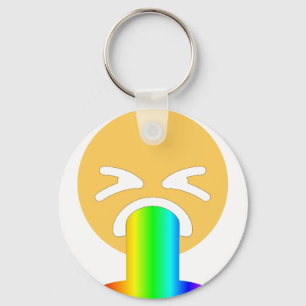 regnbågsmoke emoji nyckelring