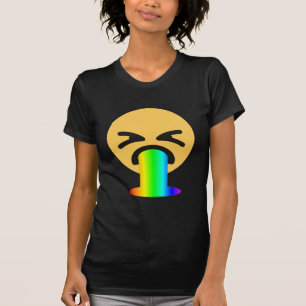 regnbågsmoke emoji t shirt