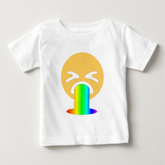 regnbågsmoke emoji t shirt (Framsida)
