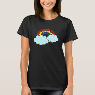 Regnbågsmoln Autism Medvetenhet Månad Asd Stöd T Shirt