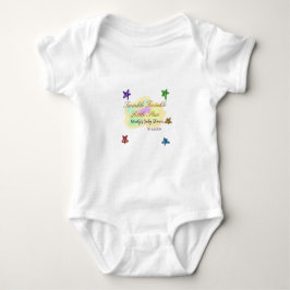 Regnbågsmoln glittrar Gnista Lilla Stjärna baby T Shirt