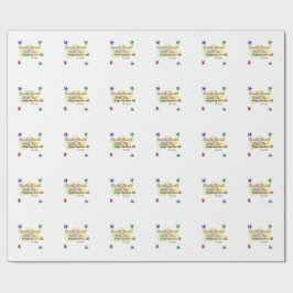 Regnbågsmoln glittrar Twinkle Little Star baby Presentpapper