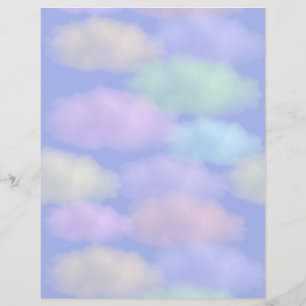 Regnbågsmoln Scrapbookpapper