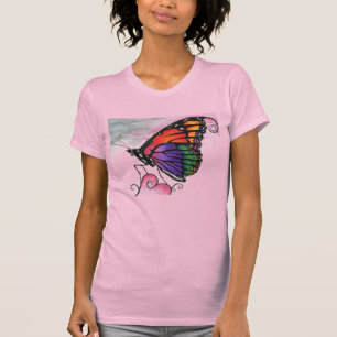 Regnbågsmonarkfjäril Original Fantasikonst T Shirt