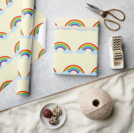 Regnbågsmönster för Autismstöd Neurodivergent Presentpapper