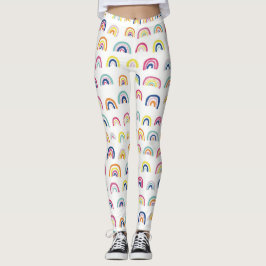Regnbågsmönster Leggings