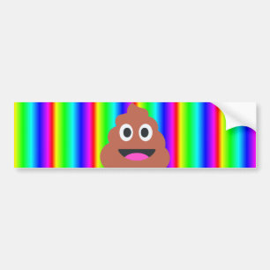 regnbågsmopemoji bildekal