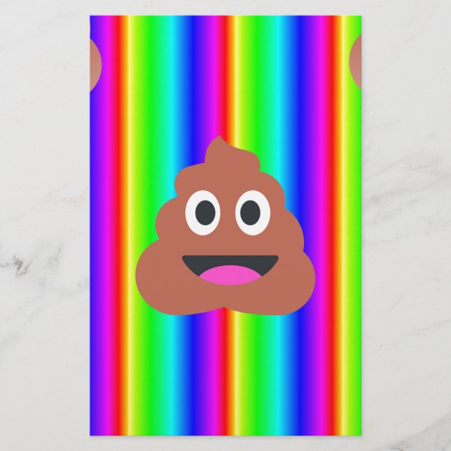 regnbågsmopemoji brevpapper (Framsida)