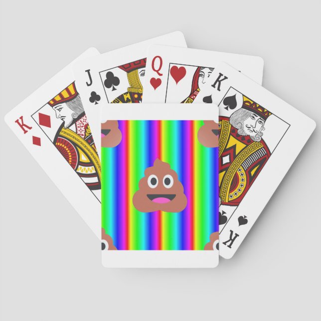 regnbågsmopemoji casinokort (Baksidan)