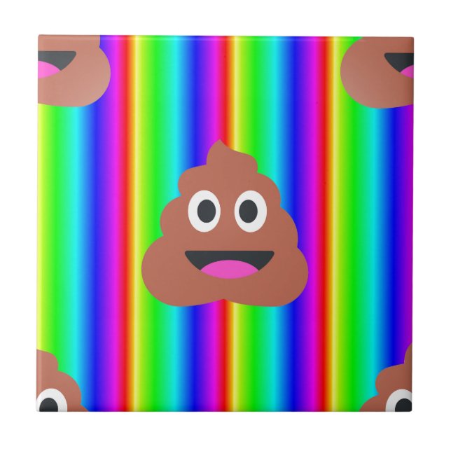 regnbågsmopemoji kakelplatta (Framsidan)