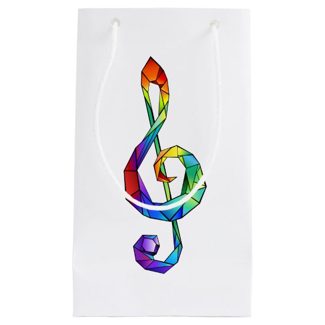 Regnbågsmusik nyckel treble clef (Framsidan)