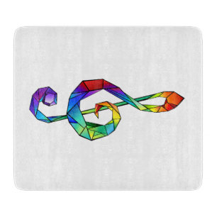 Regnbågsmusik nyckel treble clef