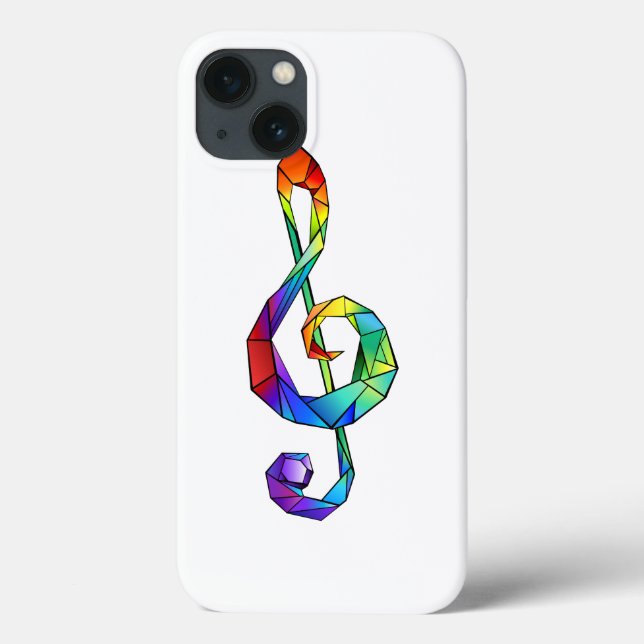 Regnbågsmusik nyckel treble clef (Baksida)