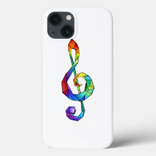 Regnbågsmusik nyckel treble clef