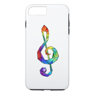 Regnbågsmusik nyckel treble clef
