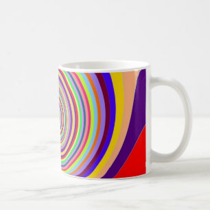 Regnbågsnäcka, ljusa, popkonssnört kaffemugg