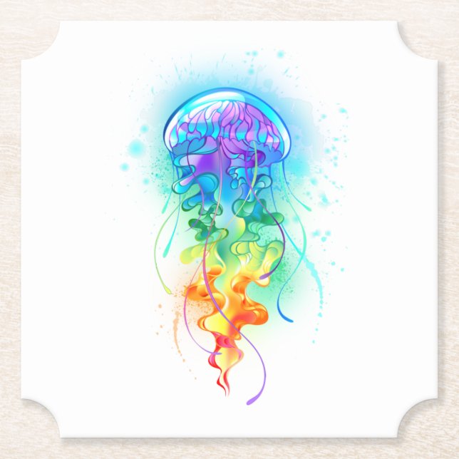 Regnbågsnäcka Underlägg Papper (Framsida)