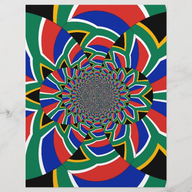 Regnbågsnation: Vibrant South Afrika Art Skriv ut (Framsida)