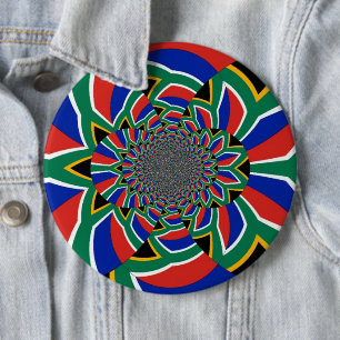 Regnbågsnation: Vibrant South Afrika Art Skriv ut Knapp