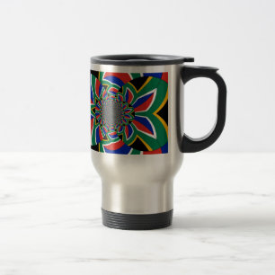 Regnbågsnation: Vibrant South Afrika Art Skriv ut Resemugg