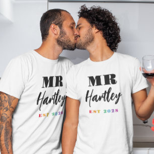 Regnbågsnummer Efternamn År fastställt T Shirt