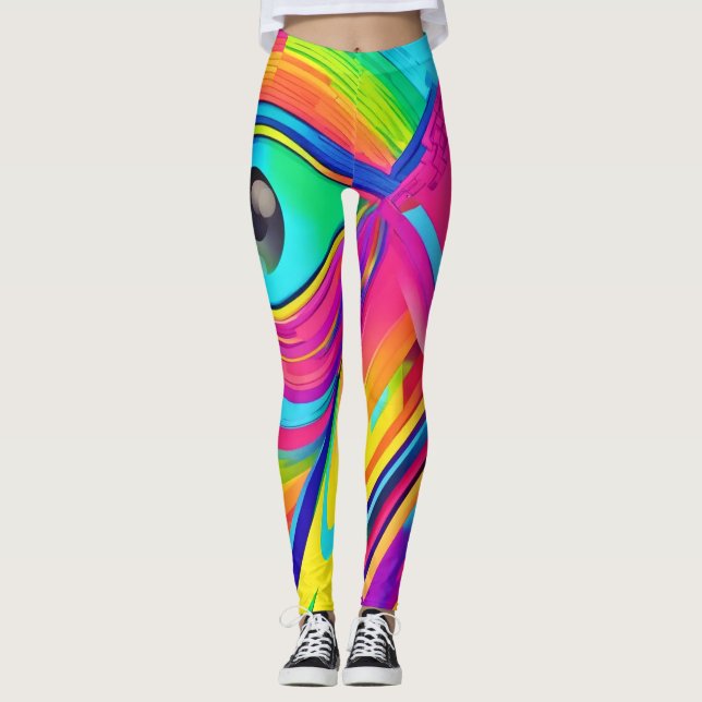 Regnbågsögon Underbar Konst Leggings (Framsida)