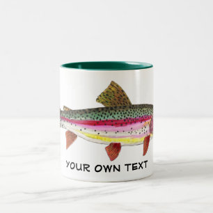 Regnbågsöring Flygfiske Ichthyology Anglers Två-Tonad Mugg