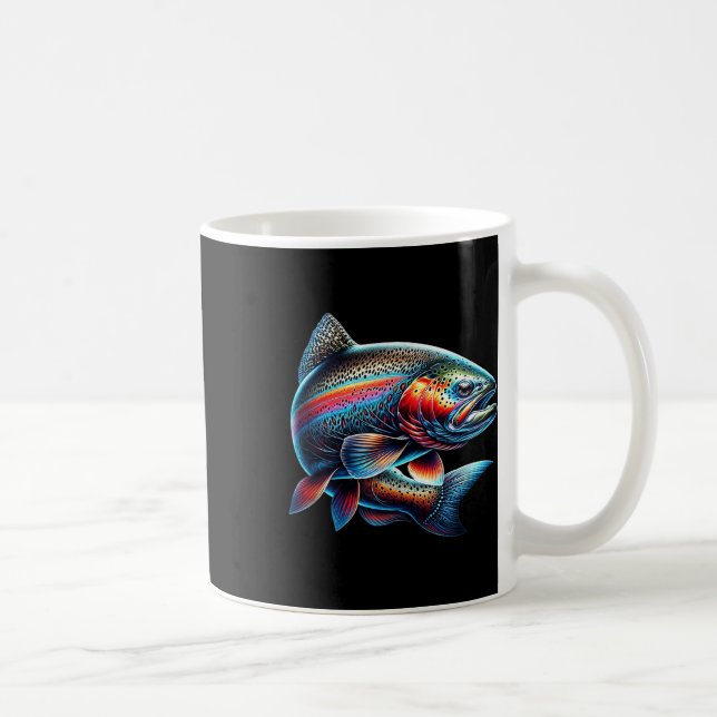 Regnbågsöringfiske -  kaffemugg (Höger)
