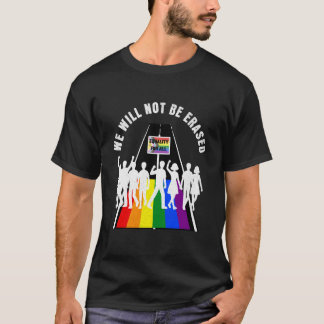 Regnbågsövergångsställe Vi kommer inte att utplåna T Shirt