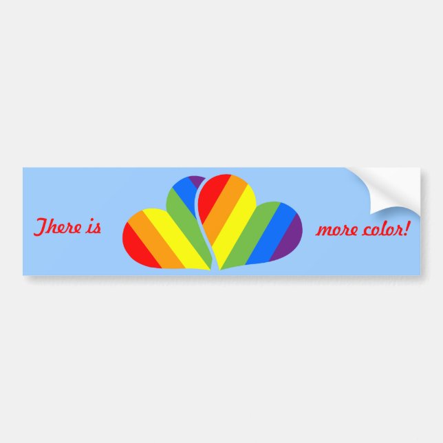 Regnbågspar Bildekal (Framsidan)