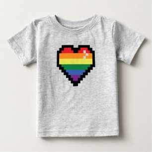 Regnbågspixelhjärta T Shirt