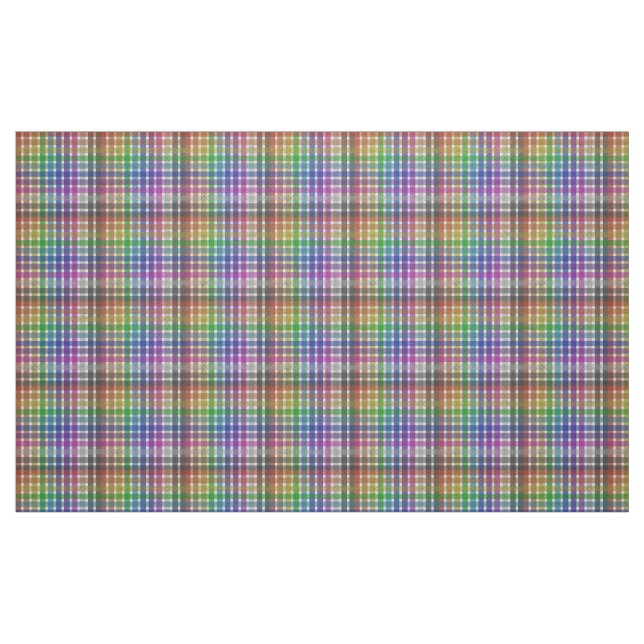 Regnbågsplaid - Bomullstwilltyg Tyg (Fat Quarter)