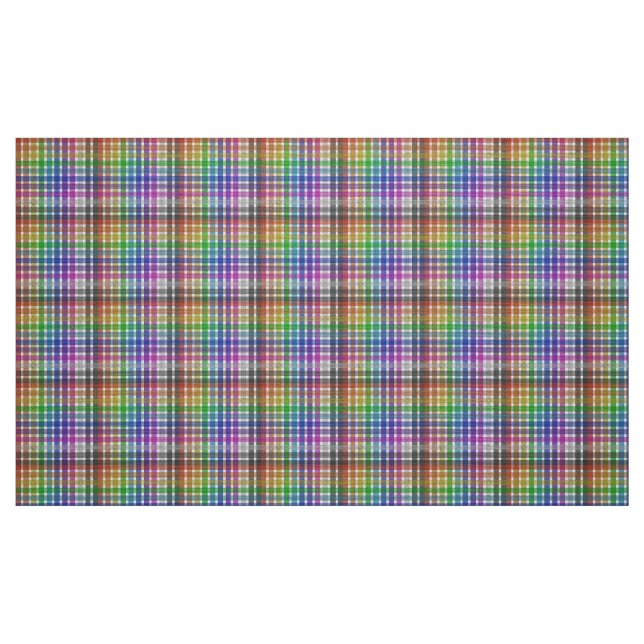 Regnbågsplaid - polyesterpoplin tyg (Fat Quarter)