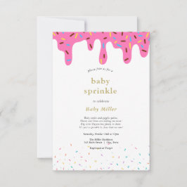 Regnbågsprickar Baby Sprinkle Inbjudan