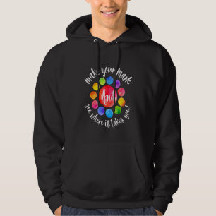 Regnbågsprickdagen Gör Ditt Mark Gör Se Var Det Ta Hoodie