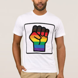 Regnbågsprit upphöjd t shirt
