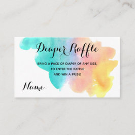 Regnbågsraffel för vattenfärg stänk baby tilläggskort