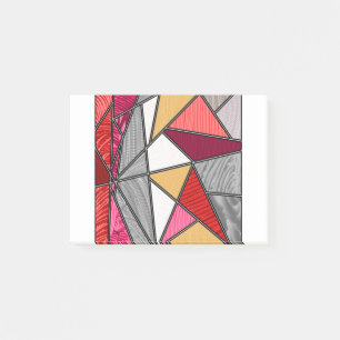 Regnbågsränder Abstrakt Design Post-it Block