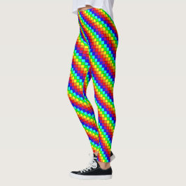 Regnbågsränder - Leggings
