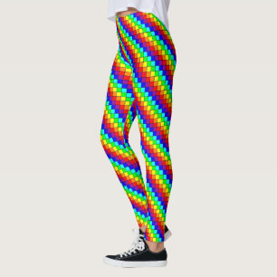 Regnbågsränder - Leggings