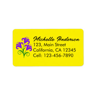 Regnbågsränder Mönster Födelsedag Anpassad Mall Adressetikett