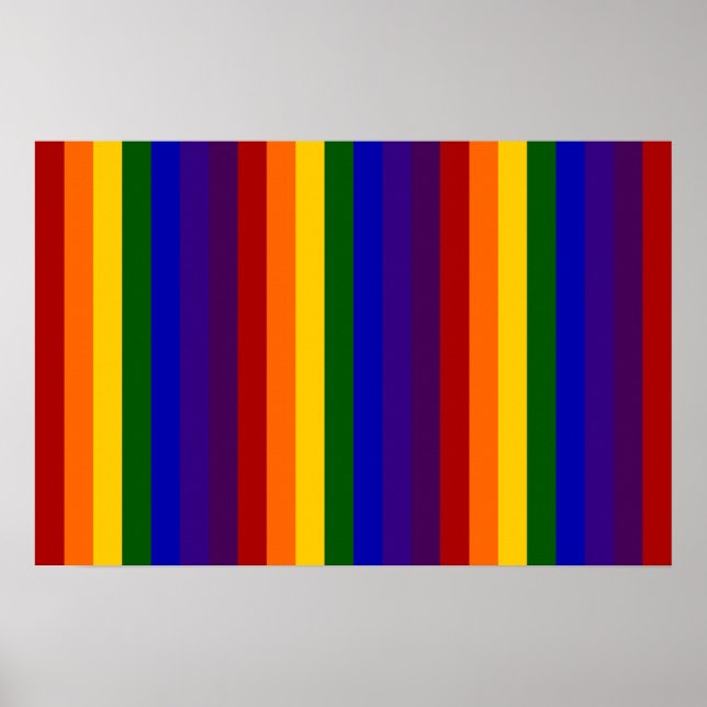 Regnbågsränder Poster (Framsidan)
