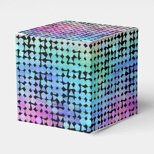 regnbågsregn: presentaskar (Framsidan Sidan)