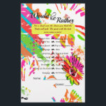 Regnbågsremsans utformning Daisy<br><div class="desc">Det här är en blommigt två i en speldesign. Den här roligten kan anpassas underbart för party och duschar.</div>