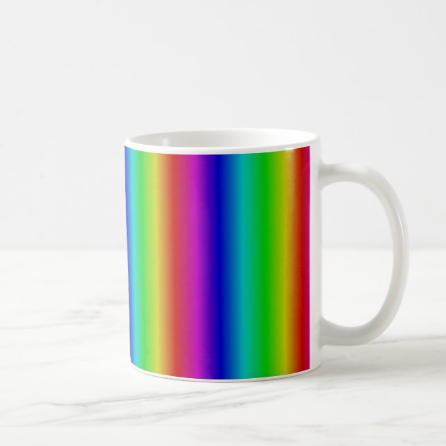 Regnbågsremsor - Mönster Kaffemugg (Höger)