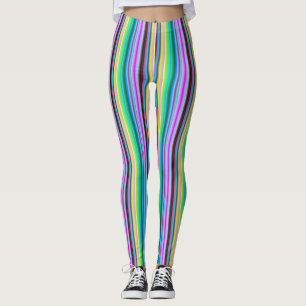 Regnbågsremsor - Mönster Leggings